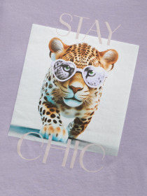 NAME IT T-shirt Votea Lavender Gray Stay Chic